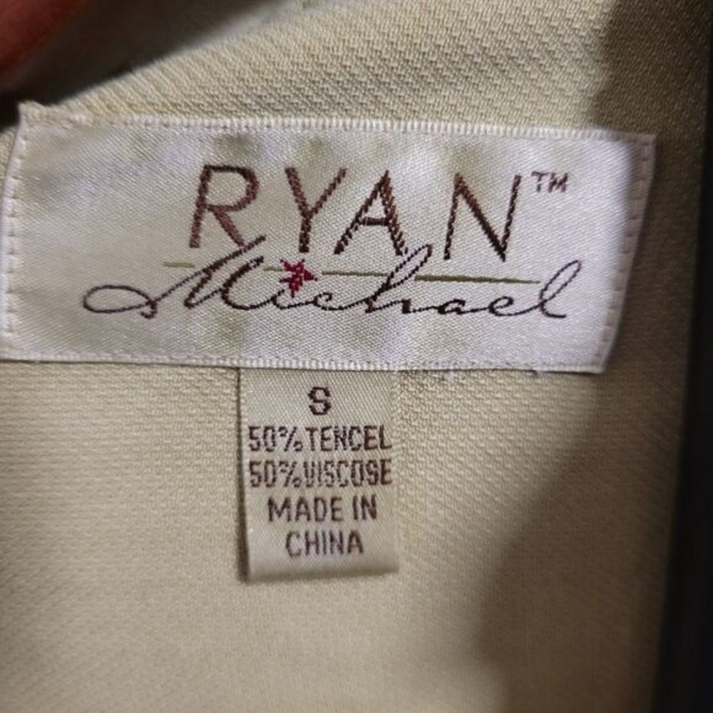 Vintage Ryan Michael Pale Green Boutique Western Snap Shirt S Coastal Cowgirl‎ - Picture 3 of 9